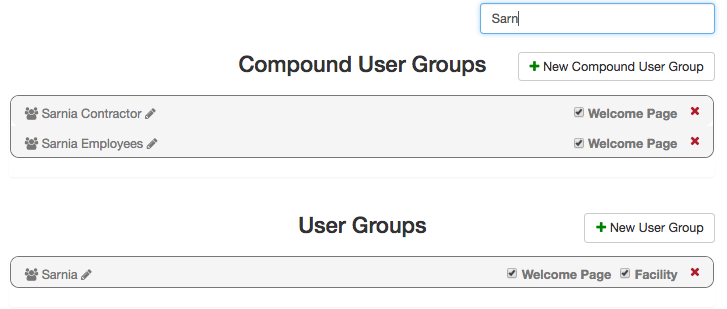 Filter Groups
